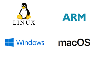 Windows、Linux、およびmacOS用ドライバを提供